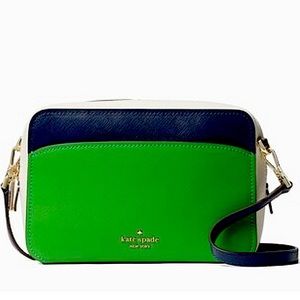 NWOT Kate Spade Lauryn Color Block Camera Bag with Crossbody Adjustable Strap